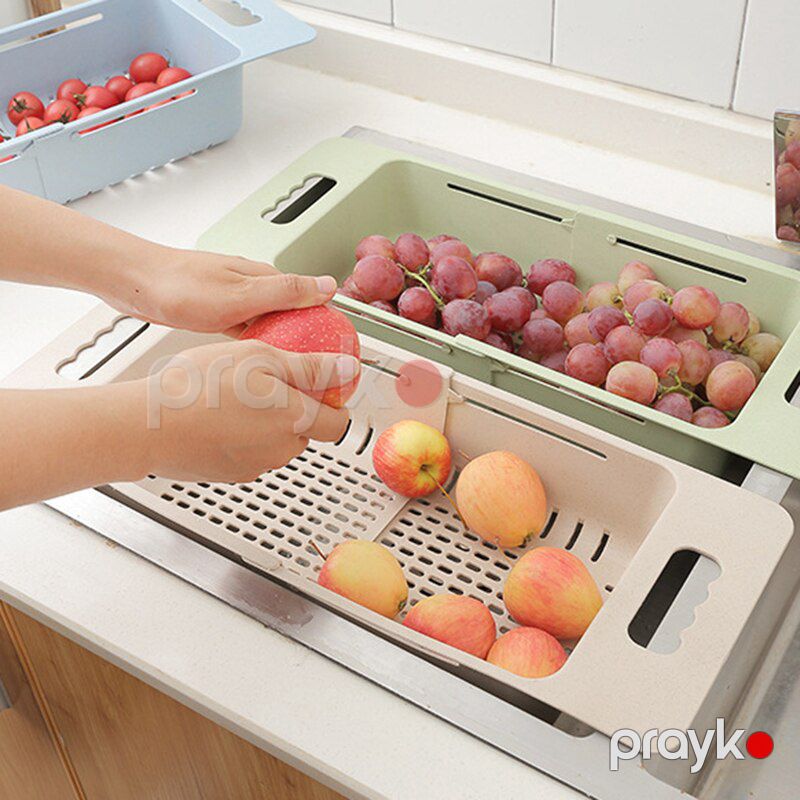 4 Rəngli Mətbəx Lavabo Drenaj Rafı Meyvə Saxlama Drenaj Rəfi Mesh Sink Organizer Plastik Lavabo Drenaj Səbətləri — Qablar və mətbəx əşyaları, Bakı (3)