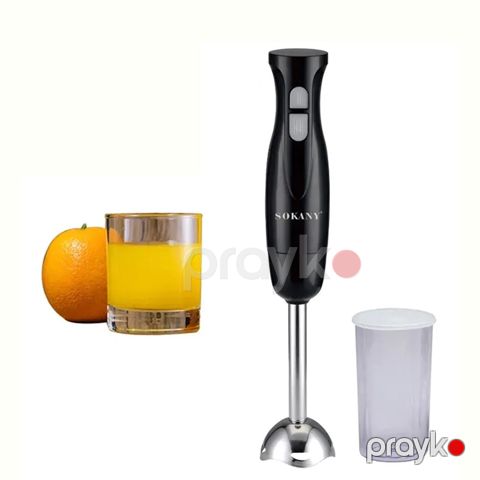 Sokany SK-1168-2-4 Çoxfunksiyalı Blender Əl Blenderi Paslanmaz Polad 2 Sürət Ayarlı Blender 200W — Bakı