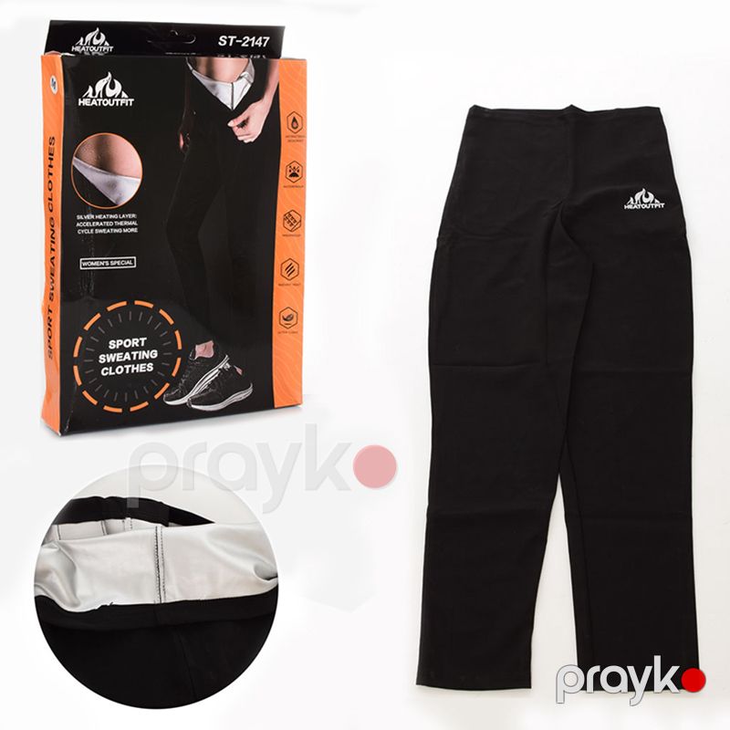 Arıqlama Şalvarı Heatoutfıt ST-2147 Qara Rengli Termo Ariqladici Sauna Şalvar — Gözəllik və səhiyyə, Bakı (4)