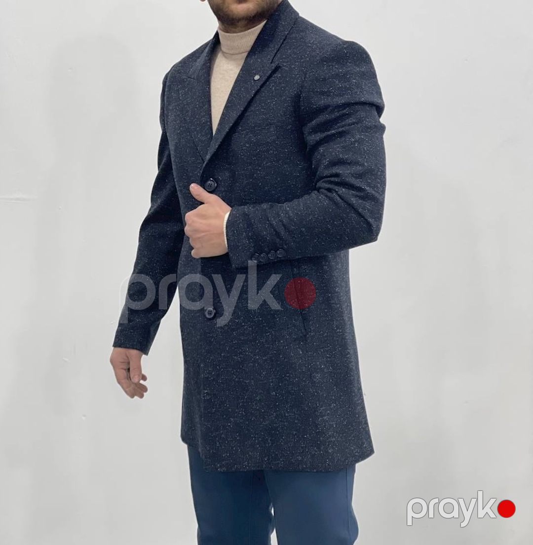 Kişilər üçün fəsillərarası palto 1480-03100, göy, polyester/viskoz, ölçü 54 — Mallar, Bakı (2)