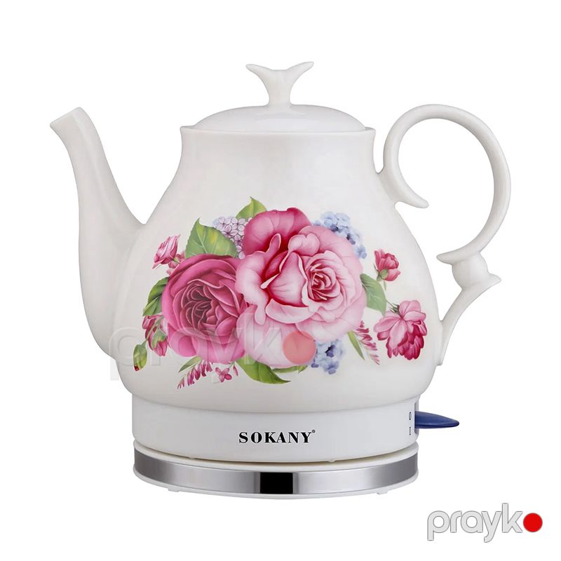 Sokany SK-09008 Paslanmayan Polad 1.5L Elektrik Çaydanı Keramik Elektrik Çaydanı 1000W Güçündə Su İsidici Çaydan — Elektrik çaydanları və termoslar, Bakı (3)