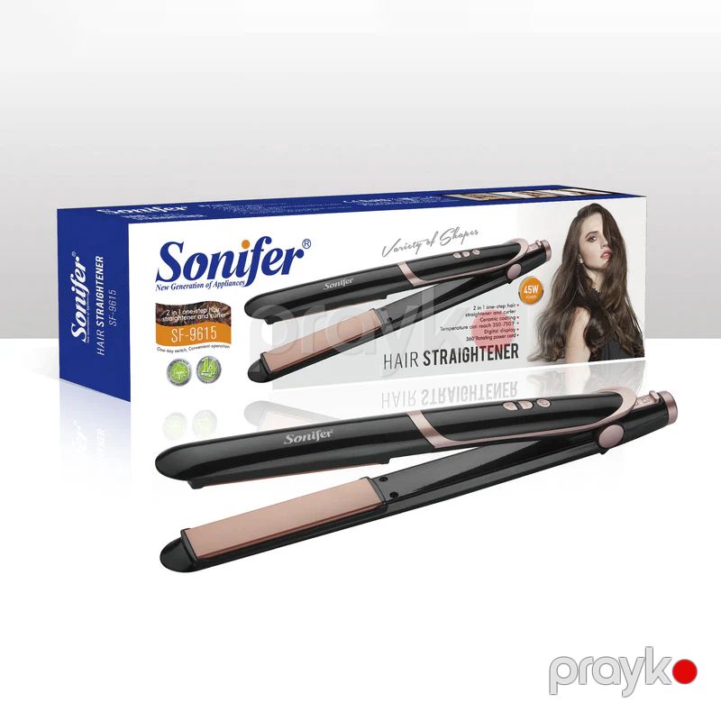 Sonifer SF-9615 Elektrikli Saç Düzləşdirici Keramika Ütü Feni 45W — Fən, Bakı (4)