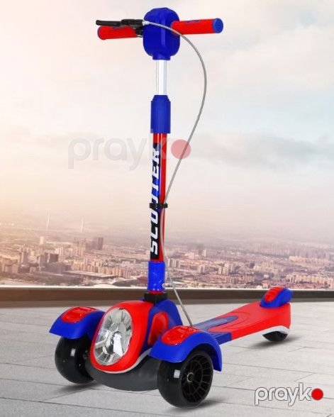 Uşaqlar üçün samokat 5237_LZQ-101, göy — Bakı