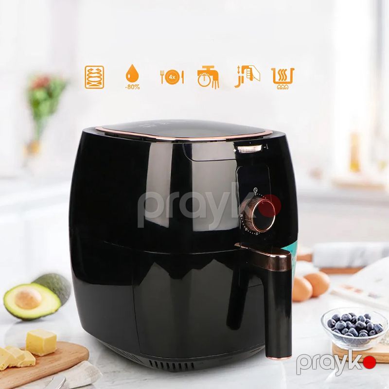 Professional RAF Elektrikli Fritöz 1300W Gücə Məxsus Dəyirmi Fritöz 7L Tənzimlənən Termostat Nəzarəti 220V — Digər mətbəx texnikası, Bakı (4)