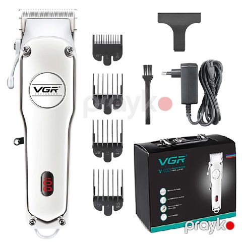 VGR LED Salon Series Professional Saqqal Saç Kəsmə Makası Peşəkar İstifadə Üçün Uygun Orjinal Qablaşdırılma Təraş Maşını — Bakı
