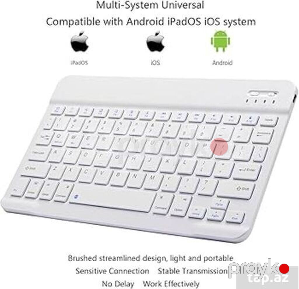 Ultra-Slim Bluetooth Keyboard Portable Mini Wireless Keyboard — Klaviaturalar və siçanlar, Xırdalan (2)
