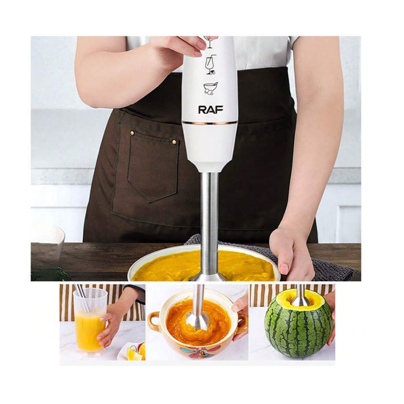 Yüksək Güclü RAF Polad Paslanmayan Əl Blenderi 800W Sürətli Kommersiya Smoothie Elektrik Blender R.303 — Blenderlər, xırdalayanlar və mikserlər, Bakı (4)