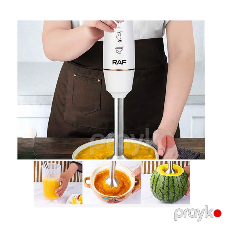 Yüksək Güclü RAF Polad Paslanmayan Əl Blenderi 800W Sürətli Kommersiya Smoothie Elektrik Blender R.303 — Blenderlər, xırdalayanlar və mikserlər, Bakı (4)