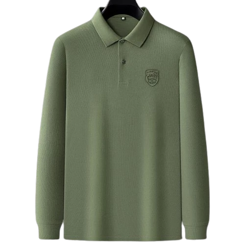 Polo Star Good pambıq trikotaj yaraşıqlı uzunqol kişi köynəyi — Men's clothing