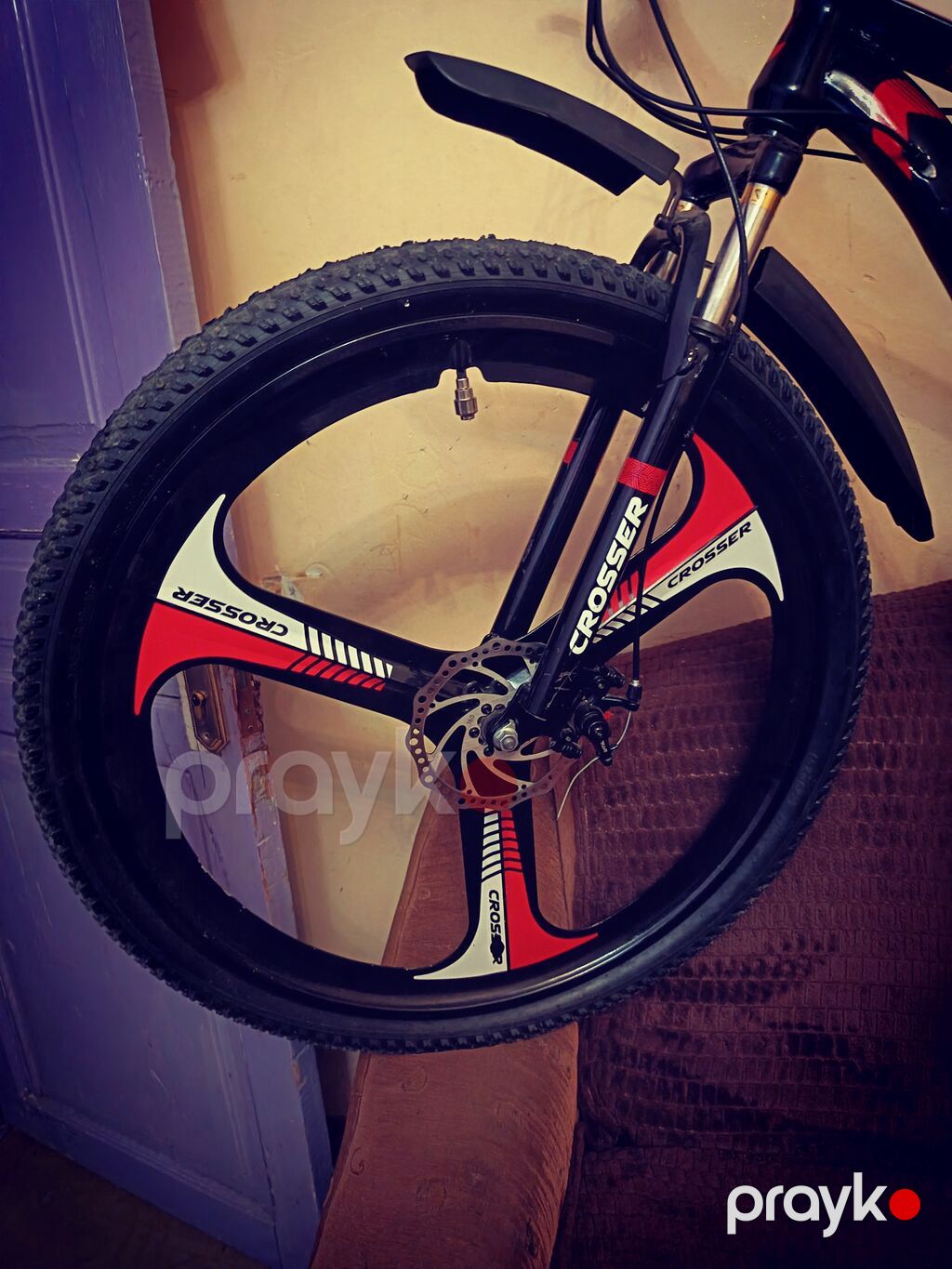 Crosser dağ velosipedi - Brend/model: Crosser - Rəng: qara-qırmızı-ağ — Dağ velosipedləri, Xırdalan (2)