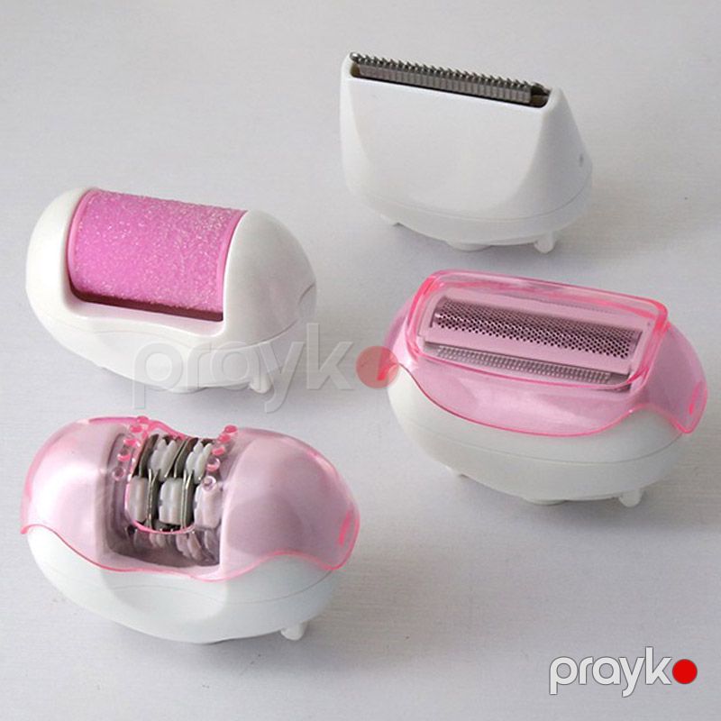 4-ü 1 Arada Elektrikli Ağrısız Epilator Qadınlar Üçün Təkrar Doldurula Bilən Protativ LED İşıqlı Ağıllı Epilyator Ayaq Təraş Aləti — Usturalar, trimmerler və epilyatorlar, Bakı (4)