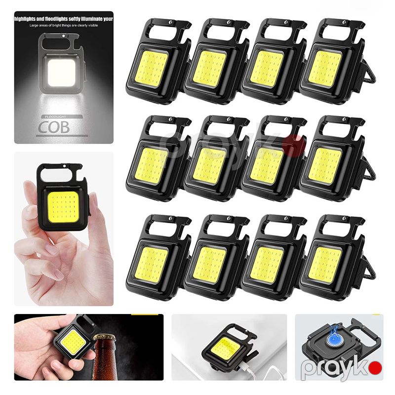Çoxfunksiyalı 1-10pcs Təkrar Doldurulan Suya Davamlı LED Fənər 4 İşıqlandırma Rejimli 2x Qarmaqlı Fləş Cib Klipi — Elektronika, Bakı (3)