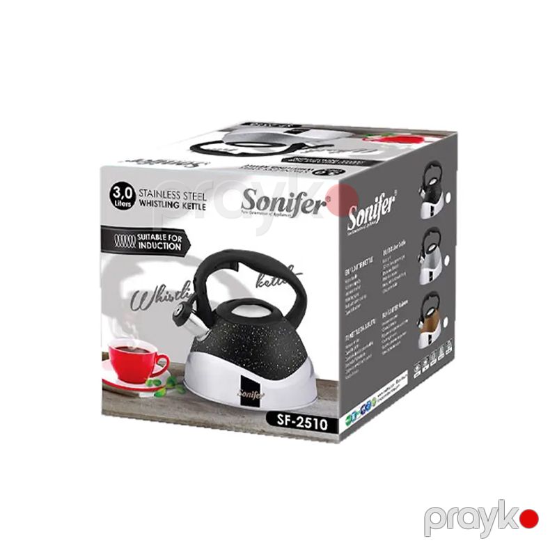 Sonifer SF-2510 Yüksək Keyfiyyətli Çaydan Paslanmaz Polad Qranit Çaydan Tutum 3L — Çaynikler və qəhvə qabları, Bakı (4)