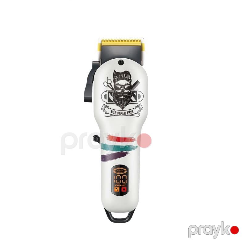 VGR Salon Series Professional Rəqəmsal Displey Trimmer Simsiz Elektrikli Saç Kəsmə Makinası 2000mAh 180deq İşləmə Qabiliyyət — Usturalar, trimmerler və epilyatorlar, Bakı (6)