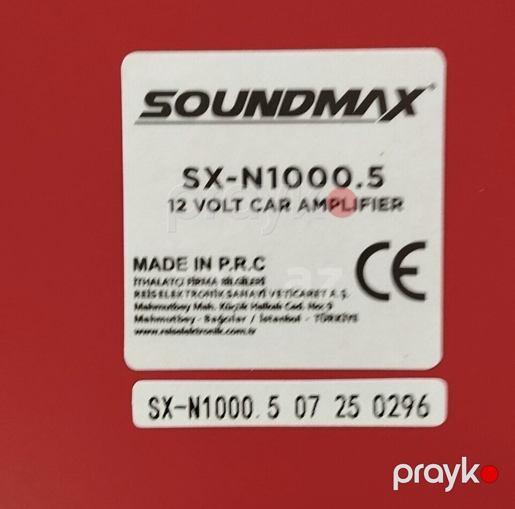 Soundmax SX-N1000.5 – 12V avtomobil gücləndiricisi Xüsusiyyətlər — Gücləndiricilər, qəbuledicilər və DAC, Güzdək (2)