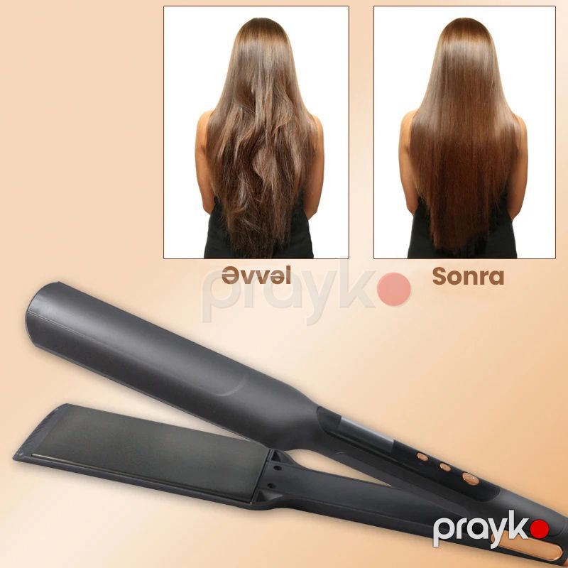 Braun Turmalin Keramik Örtüklü Saç Düzləşdirici Fen Sürətli İsinmə Özəlliyi İlə Peşəkar Saç Düzləşdiricisi Keratin Effektli Salon Feni — Fən, Bakı (5)