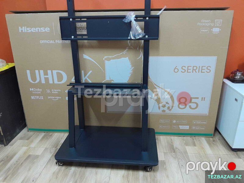 Televizorlar üçün sürülə bilən Təkərli mobil stendlər satılı — Televizorlar, Bakı (6)