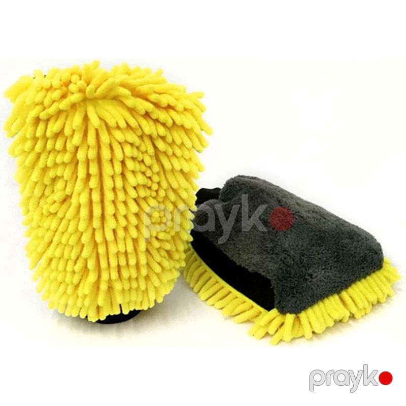 Avtomobil yumaq üçün süngər əlcək Microfiber Maşın Yuma Əlcəyi Qalın Avtomobil Təmizləmə Əlcəyi — Ehtiyat hissələri və aksesuarlar, Bakı (5)