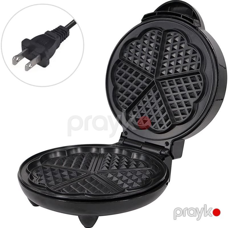 Çoxfunksiyalı Səhər Yeməyi Üçün Elektrikli Vafli Hazırlayan Toster İki Tərəfli Waffle Hazırlayan — Toster və vaflyasıcı, Bakı (2)