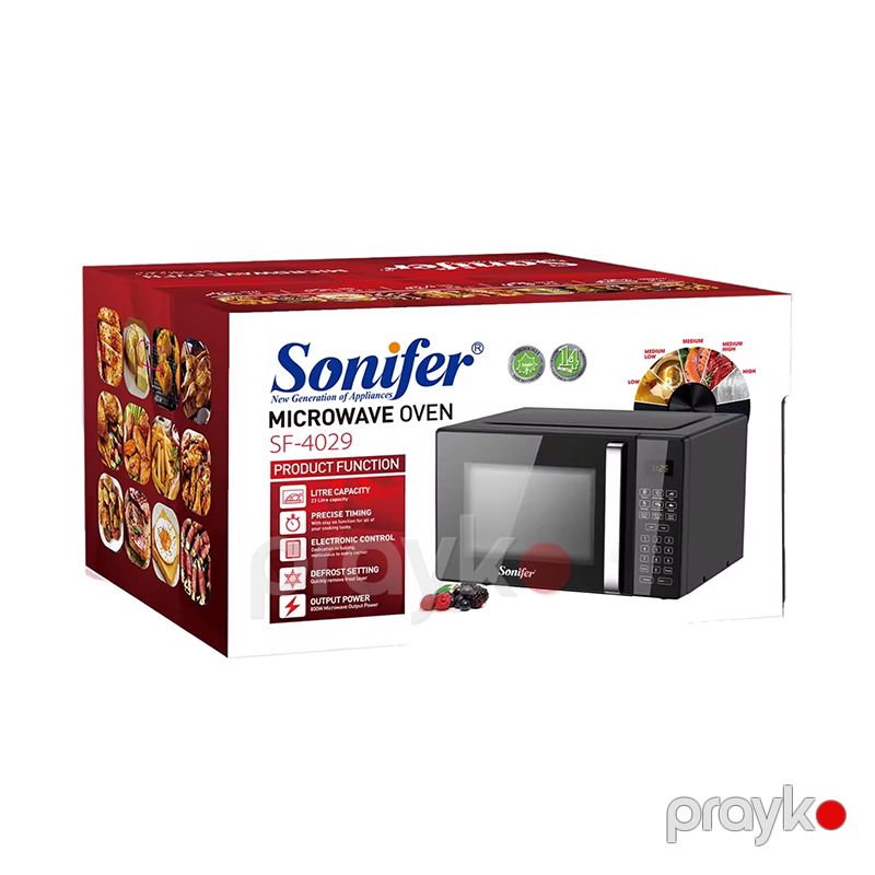 Sonifer SF-4029 Elektrikli Mikrodalğalı Soba Yüksək Keyfiyyətli Soba 800W Gücündə Tutum 23 L — Mikrodalğalı sobalar, Bakı (4)
