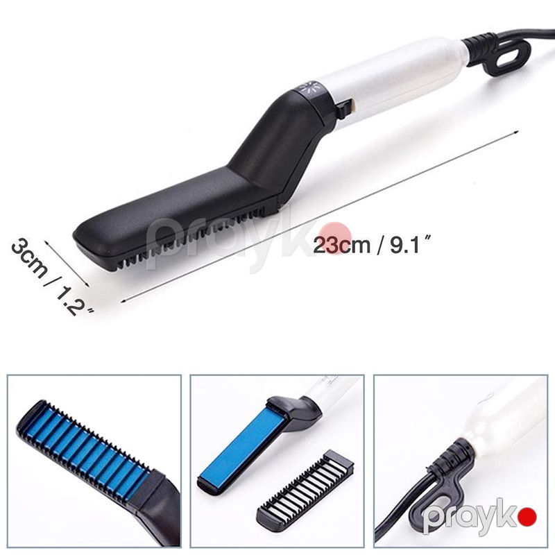 Hair Iron FB161 Çoxfunksiyalı Elektrikli Saç Darağı Portativ Kişi Saç Saqqal Düzləşdirici Fen 180°C-230°C — Fən, Bakı (4)