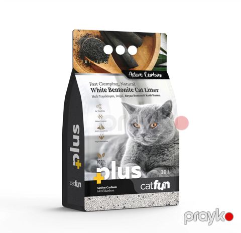 Pişik tualeti üçün doldurucu Cat Fun Plus Active Carbon, 10 l — Bakı
