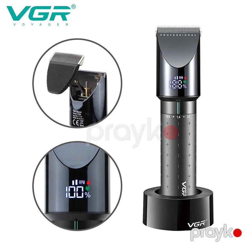 Trimmer Professional Saç Kəsmə Maşını Elektrikli Saç Kəsmə Aləti LED Ekranlı Simsiz Trimmer — Usturalar, trimmerler və epilyatorlar, Bakı (3)