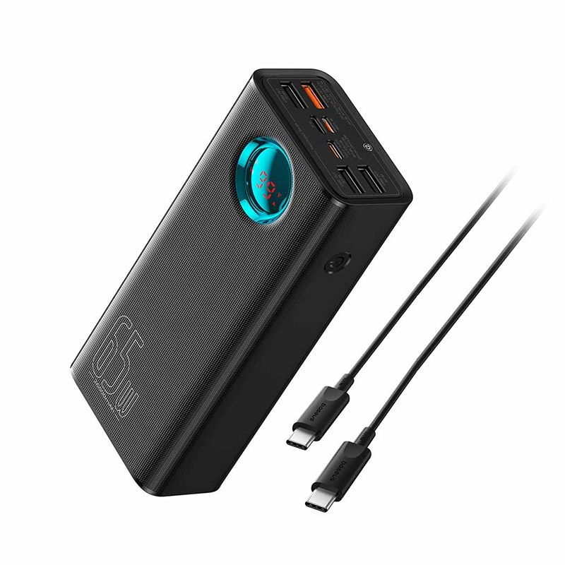 Baseus Amblight Digital Display Fast Charge Rəqəmsal Power Bank 30000mAh Tez Doldurma Enerji Bankı — Telefonlar və qadjetlər, Bakı (5)