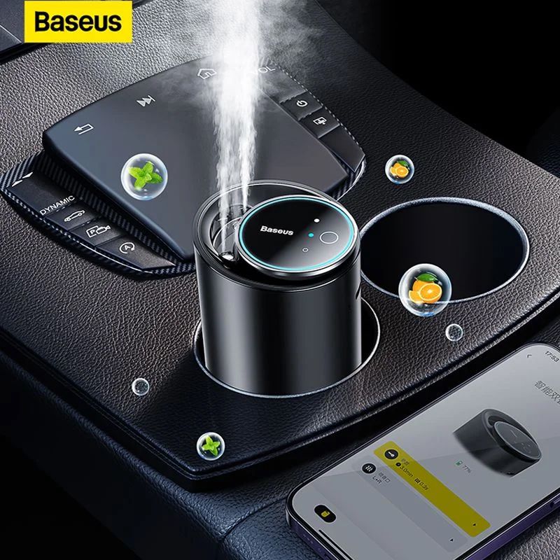 Avtomobil Aromatizatoru Baseus Wisdom Car Smart Dual-port Atomlaşdırılmış Aromaterapiya Diffuzoru CNZX050001 — Elektronika, Bakı (5)