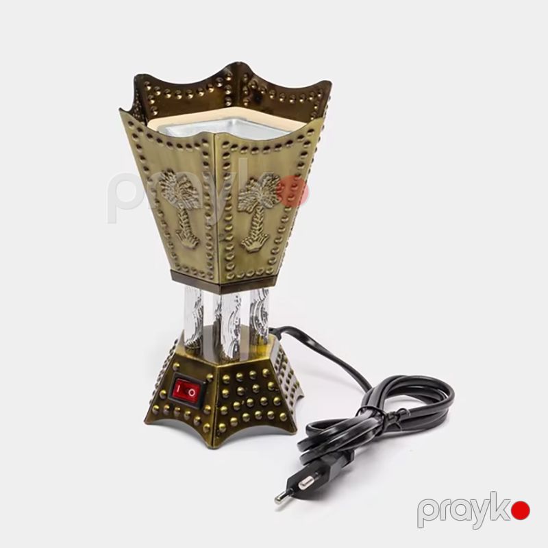 Orta Şərq Üslubunda Dəmir Buxur Yandırıcı Dekorativ Müasir Dizaynda Üzerlik Elektrikli Gold Üzərlik Qabı — Mallar, Bakı (4)