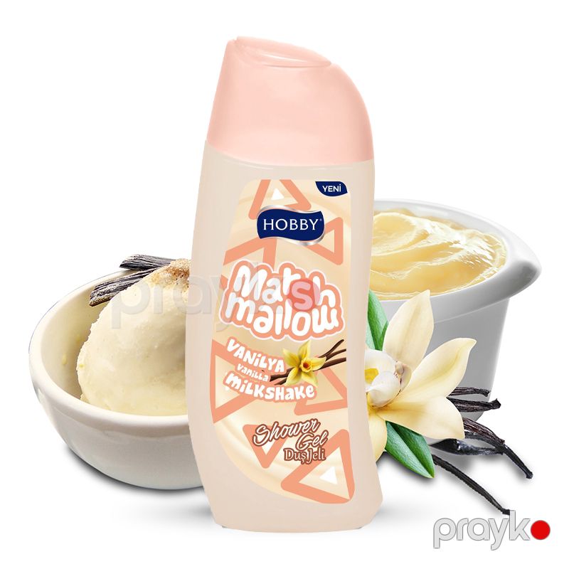 Hobby Marshmailow Vanil və Milkshake Duş Geli 500 ML Duş Deli Vanil Yeni Duş Jeli Vanilya 500Gr — Gözəllik və səhiyyə, Bakı (4)