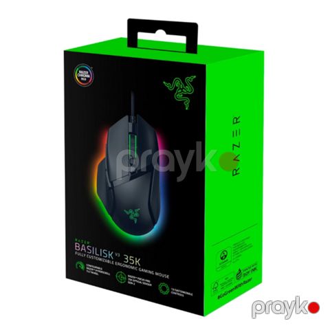 Razer Mouse Basilisk V3 35K, RGB, Usb-a, black — Bakı