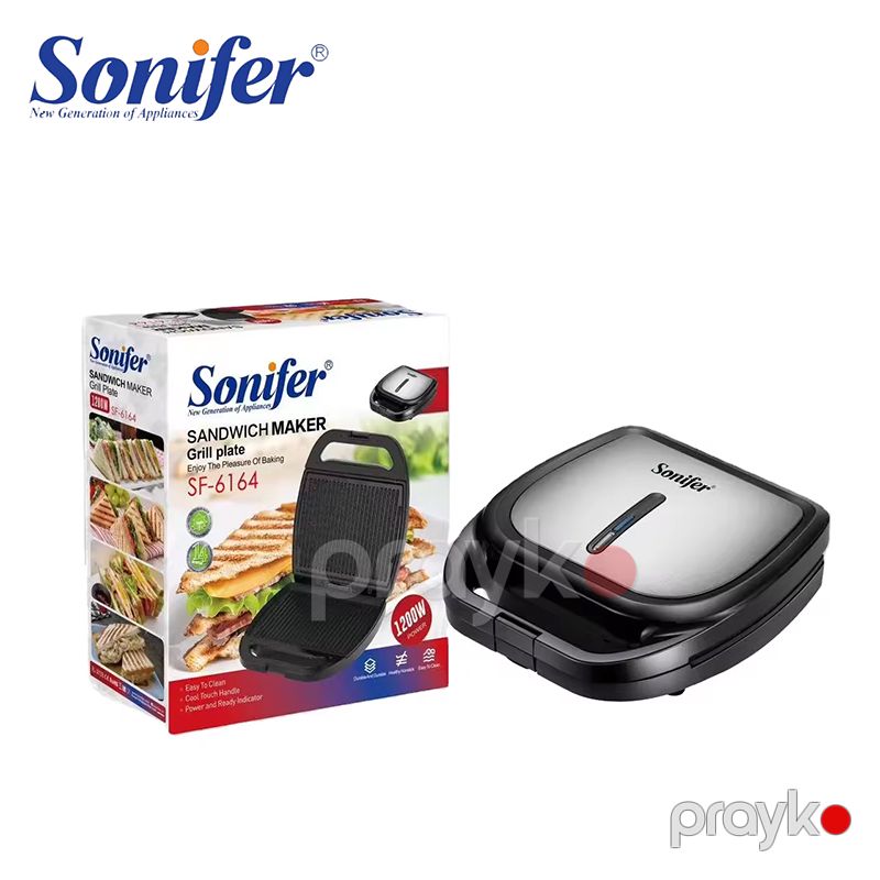 Yeni Sonifer SF-6164 Mətbəx İstifadəsi Üçün Yüksək Keyfiyyətli Qril Sendviç Hazırlayıcı 1200 Vatt Elektrikli Toster — Toster və vaflyasıcı, Bakı (6)