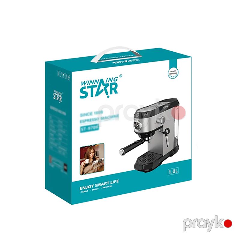 Winning Star ST-9709 Espresso Çoxfunksiyalı İsti Kofe Dəmləyici Maşını Portativ Qəhvə Maşını 1450W — Digər mətbəx texnikası, Bakı (6)