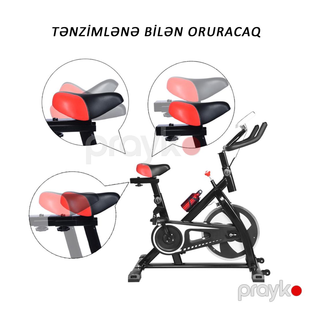 Geoneo Maqnetik Velo Trenajor Qapalı Sabit 35 LB Xrom Çarx LCD Monitor Evdə İdman Üçün — Fitness və simulyatorlar, Bakı (2)