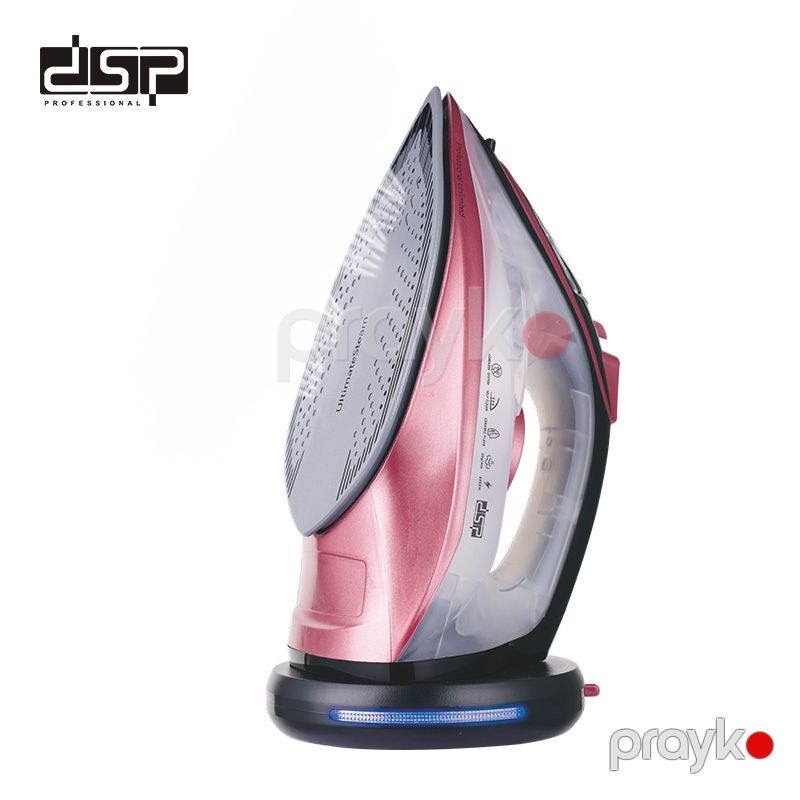 Peşəkar DSP Buxarlı Ütü Özünü Təmizləmə Funksiyası İlə 2200W Gücündə Seramik Buxar Ütüsü Termostat Nəzarəti 220-240V — Ev texnikası, Bakı (2)
