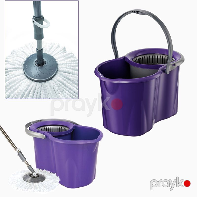 Planet Spin Mop Classic 19 lt UP 613 Tənzimlənə Bilən Mop Dəsti Temizlik Seti Mikrofiber 360 dərəcə Döşəmə Təmizləyici — Mallar, Bakı (5)