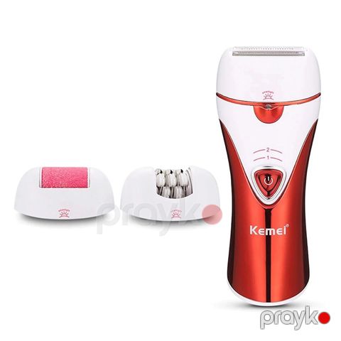 3-ü 1-də Kemei Epilator Suya Davamlı Peşəkar Üz Bədən Epilyatoru İki Sürətli Effektiv Tük Təmizləyici Epilyator — Bakı