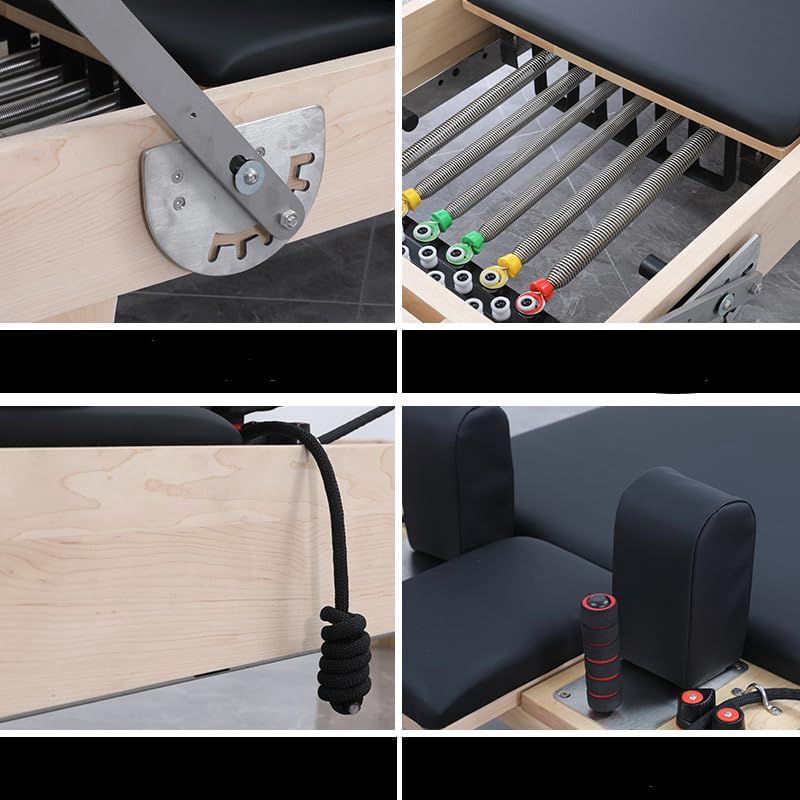 Pilates üçün reformer Peşəkar Keyfiyyətli Pilates tənzimlənən yaylı qatlana bilən məşq Pilates çarpayısı — Fitness və yoqa, Bakı (3)