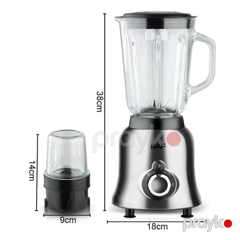 RAF R.304 - Blender, 800W Güc, 1.5L Plastik Qab, Klassik Dizayn, Kokteyl Aparatı — Blenderlər, xırdalayanlar və mikserlər, Bakı (5)