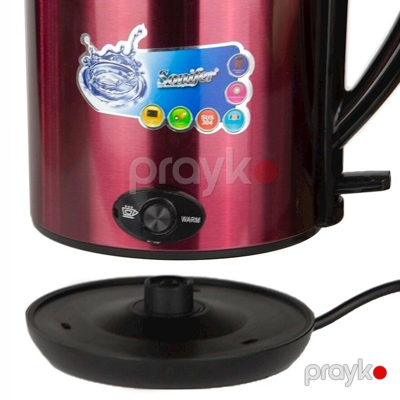 Sonıfer SF-2072 Çoxfunksiyalı Elektrikli Çaydan Paslanmayan Polad Elektrikli Çaydan 1800W — Elektrik çaydanları və termoslar, Bakı (6)