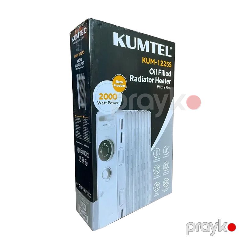 Kumtel 9 Dilim Ağ Radiator Kum-1225S — Isıtıcılar və isı ventilatorları, Bakı (7)