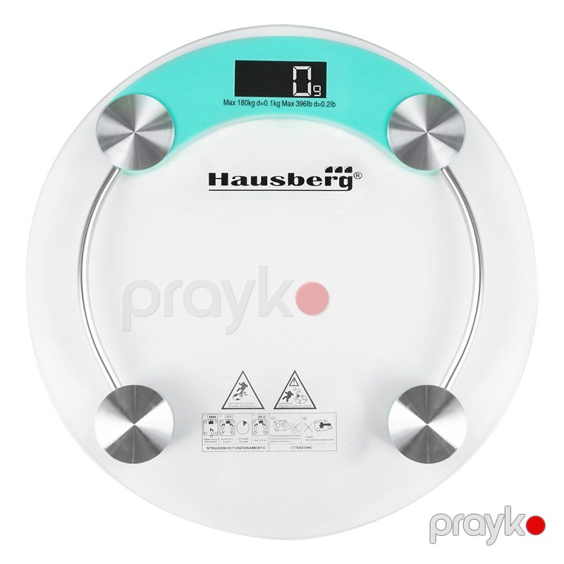 Hausberg HB-6000BL Çəki Tərəzisi LCD Displey, Avtomatik söndürmə 180 kq, Şəffaf şüşə Tərəzi — Tərəzi, Bakı (5)