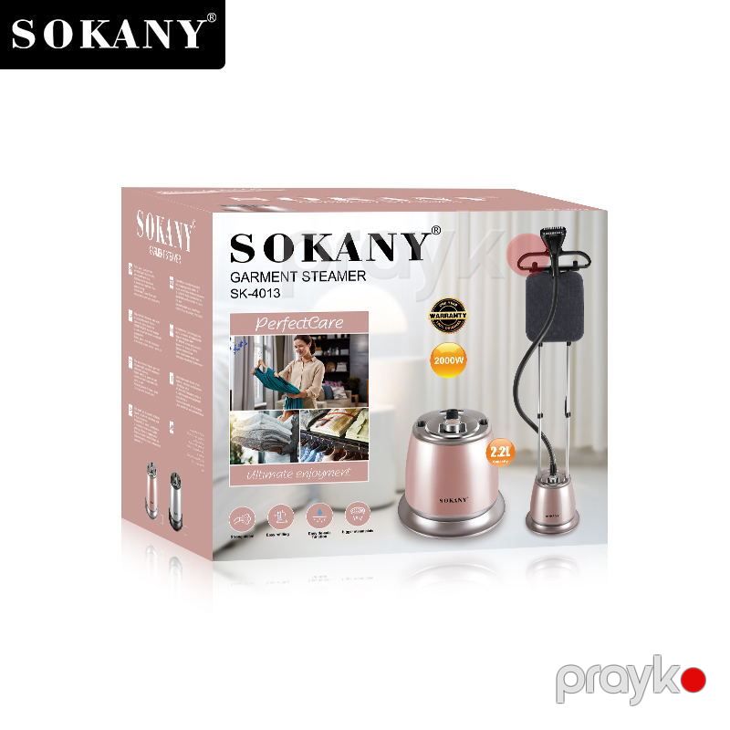 Sokany Yeni Stil Ütü Stendi SK-4013 Geyim Buxarlandırıcısı Portativ 45 dəqiqə fasiləsiz buxar təchizatı ilə peşəkar geyim buxar ütüsü 2.2 litr — Ev texnikası, Bakı (7)