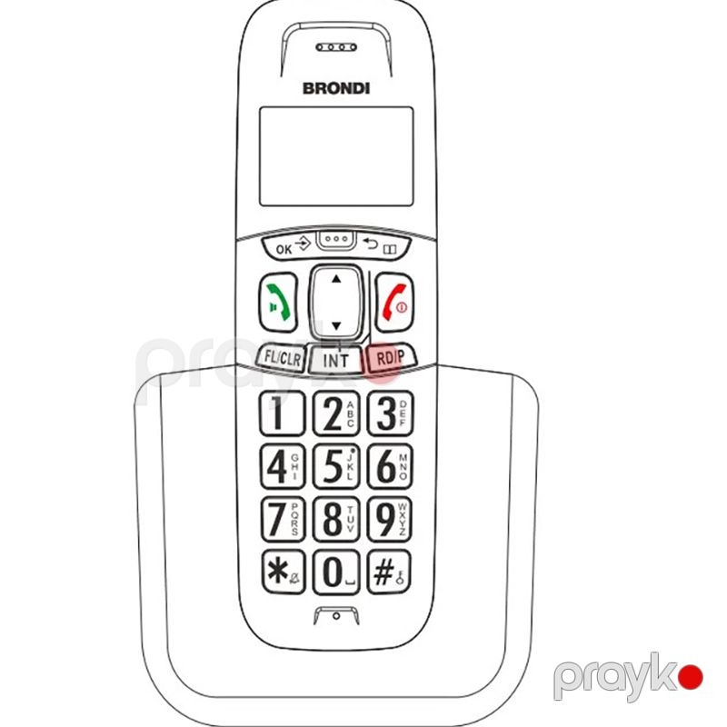 Panaphone Portativ Masaüstü LCD Displeyli Telefon Ev Ofis Üçün Rəqəmsal Simsiz Telefon — Telefonlar və qadjetlər, Bakı (6)