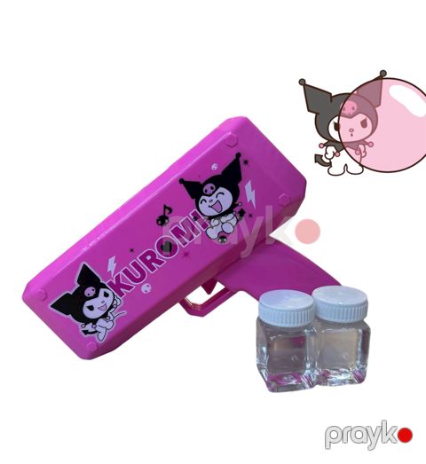 Sabun köpükləri buraxan Bubble Gun Kuromi PP577-2, çəhrayı, 20х15х7 sm, 3+ yaş — Bakı