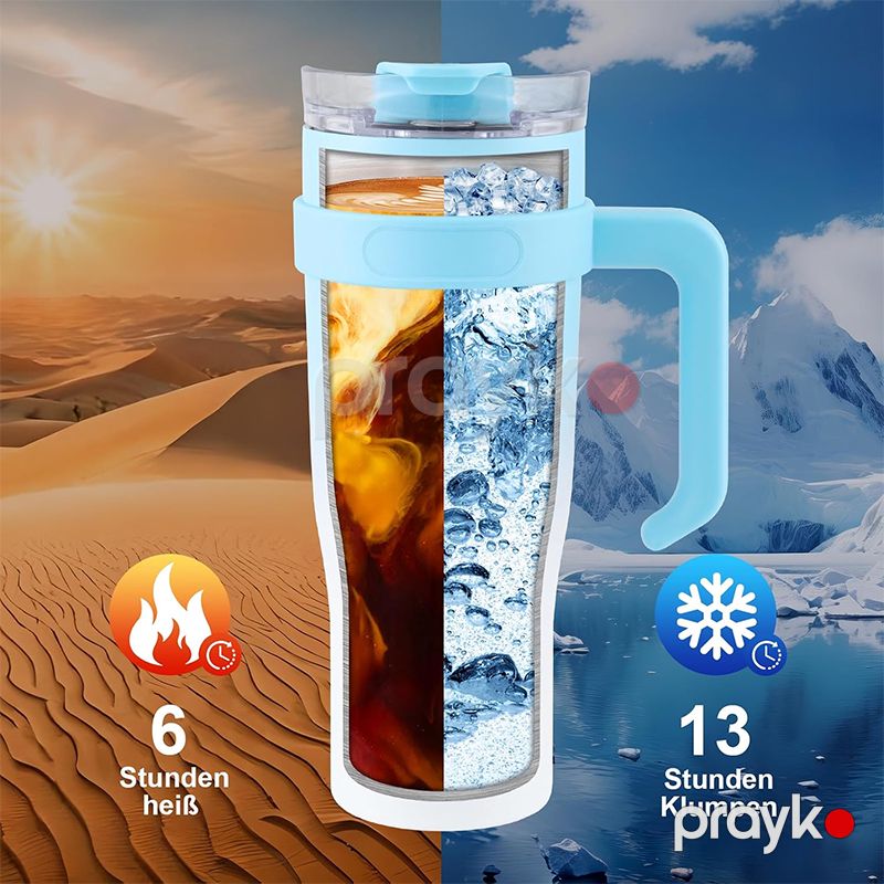 Paslanmayan Polad Su Şüşəsi, 900ml Sızmaya Davamlı, İzolyasiyalı, Açıq Hava İstifadəsi üçün İdeal Termos — Termos və termoş, Bakı (6)