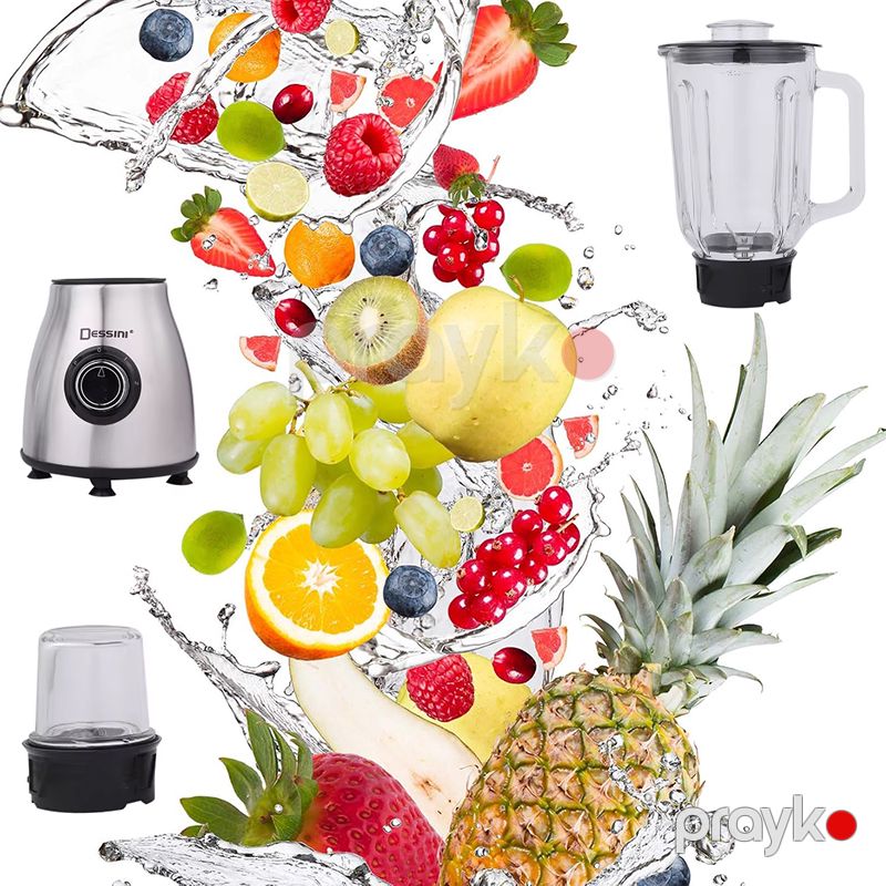 Dessını DS-227S Yüksək Keyfiyyətli Çoxfunksiyalı Blender Üyüdücü Başlığı İlə 1200W Güclü Tutumu 1,5L — Blenderlər, xırdalayanlar və mikserlər, Bakı (3)