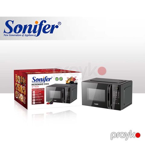 Sonifer SF-4028 Elektrikli Mikrodalğalı Soba Yüksək Keyfiyyətli Soba 700W Gücündə Tutum 20 L — Bakı
