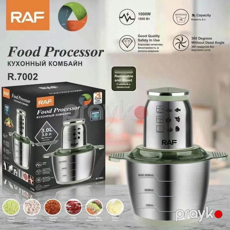 RAF R.7002 Çoxfunksiyalı Elektrikli Tərəvəz Ət Doğrayıcı 600 W — Blenderlər, xırdalayanlar və mikserlər, Bakı (7)